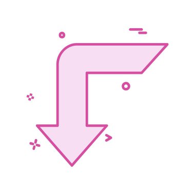 Ok simgesi tasarım vektörü