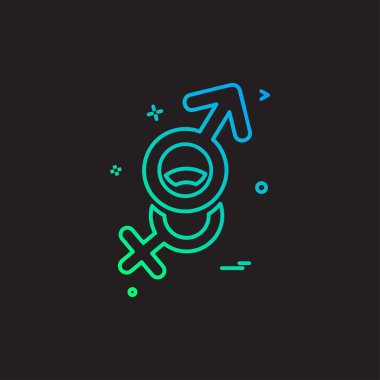 Sevgililer günü simge tasarlamak vektör