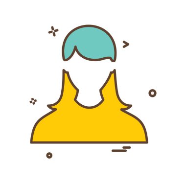 Kadın simge tasarlamak vektör