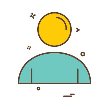 Avatar simge tasarım vektörü 