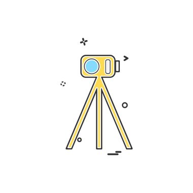 Kamera simgesi tasarım vektörü