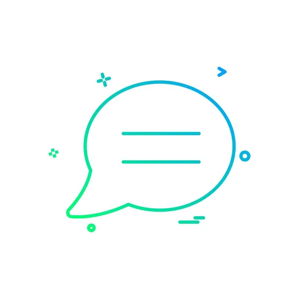 Chat Sms Comentários Ícone Vetor Design —  Vetores de Stock