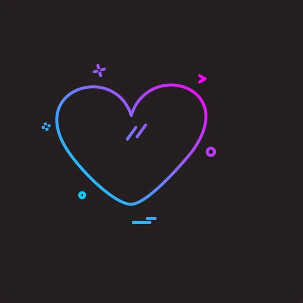 Diseño Iconos Corazón Ilustración Vectorial Para San Valentín — Vector de stock