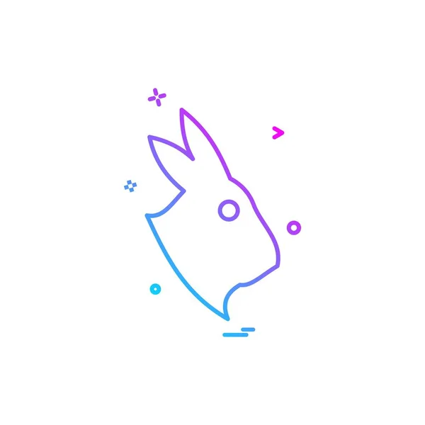 兔子图标设计矢量 — 图库矢量图片