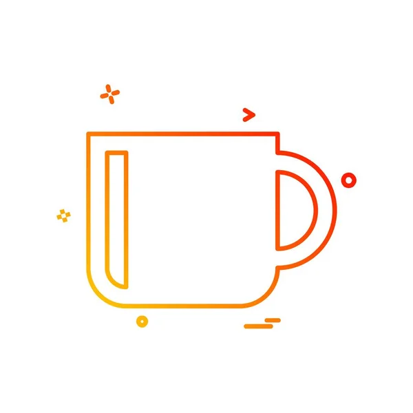 Tea Icon Design Vector — Stock Vector