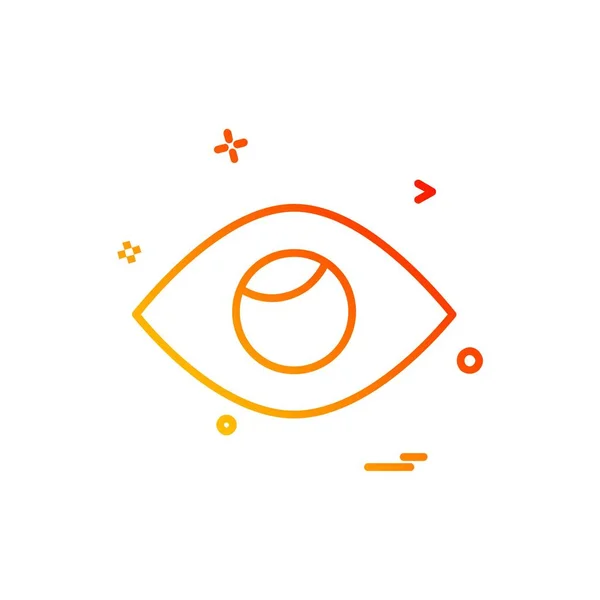 Auge Symbol Design Vektor — Stockvektor