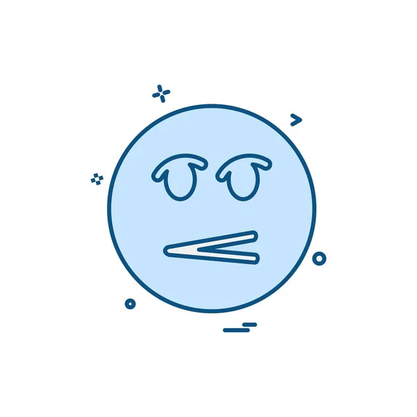 Emoji Pictogram Ontwerp Kleurrijke Vectorillustratie — Stockvector