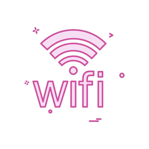 Design Vektor Für Wifi Symbole — Stockvektor