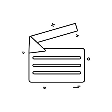 video oynatıcı ikon vektör tasarımı