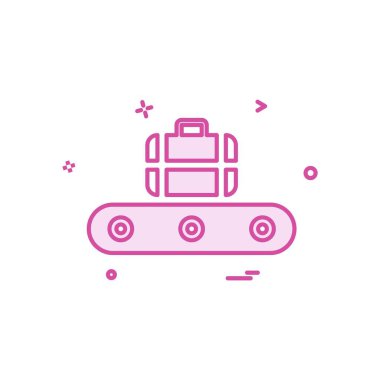 Bagaj simge tasarlamak vektör