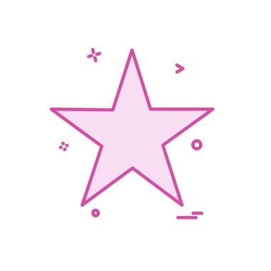 Yıldız simgesi tasarlamak vektör