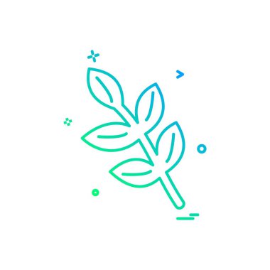 Yaprak simge tasarlamak vektör 