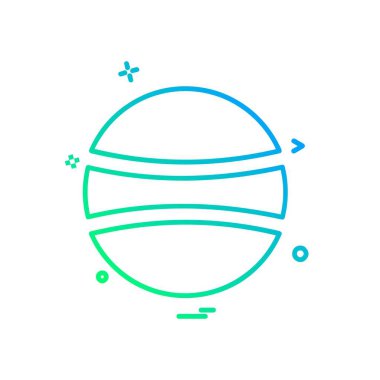 Topu simge tasarlamak vektör