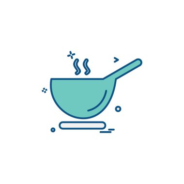 Gıda simgesi tasarım vektörü