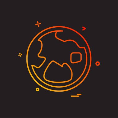 Küre simge tasarlamak vektör 