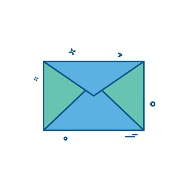 Mesasges simge tasarım vektörü 