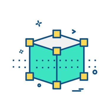 küp simge tasarlamak vektör