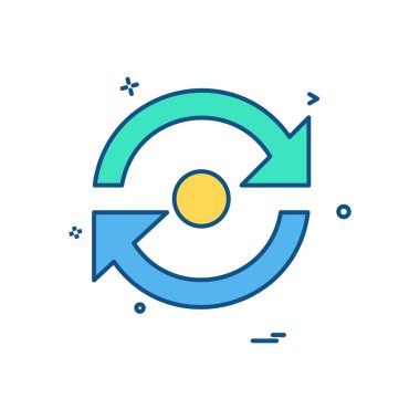 REfresh icon design vector \