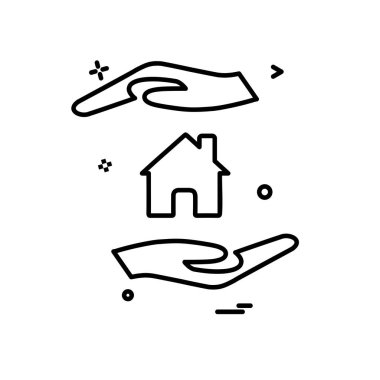 Ev simge tasarlamak vektör 