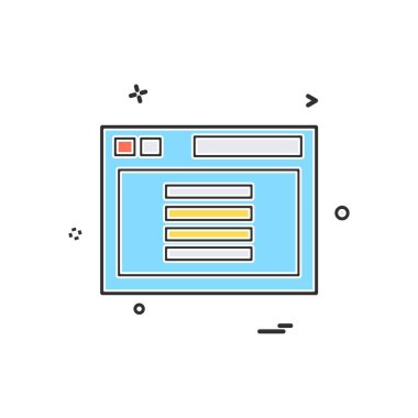 Web düzen simge tasarlamak vektör