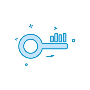 Anahtar simge tasarlamak vektör