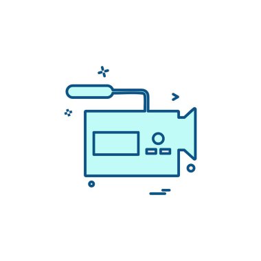 Ortam ve Kamera simgesi tasarım vektörü 