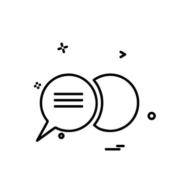 İleti simge tasarlamak vektör