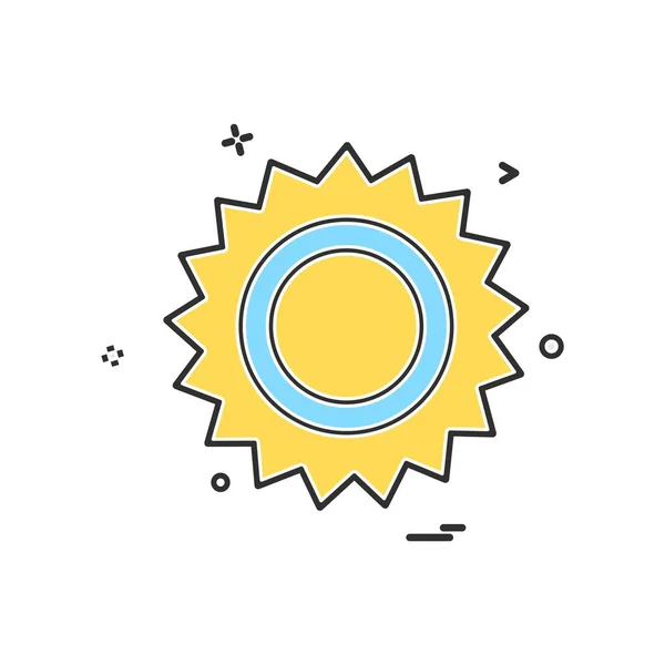 Векторная Иллюстрация Иконок Солнца — стоковый вектор
