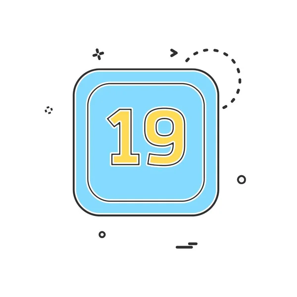 Date Calender Icon Design Vector — Stock Vector