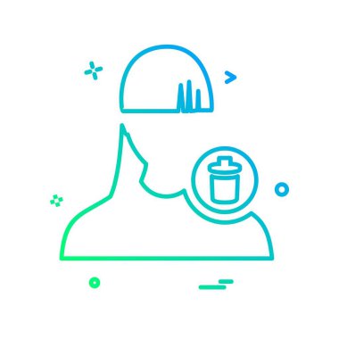 Kadın simge tasarlamak vektör