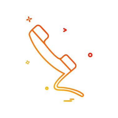 Telefon simgesi tasarım vektörü