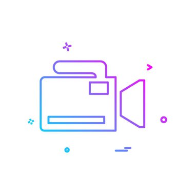 Kamera simgesi tasarım vektörü