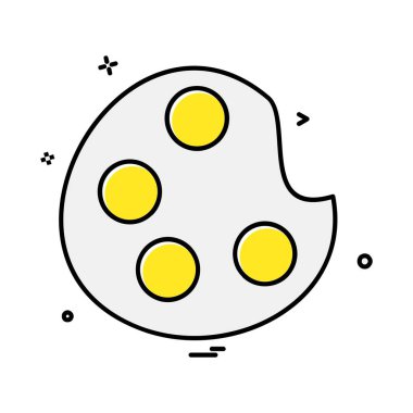 Boya düz simge vektör çizim 