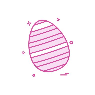 yumurta Paskalya Festivali simge vektör tasarımı