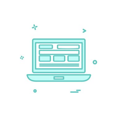 Web sitesi düzenleme simgesi tasarım vektörü