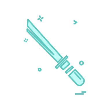 Kılıç simge tasarlamak vektör