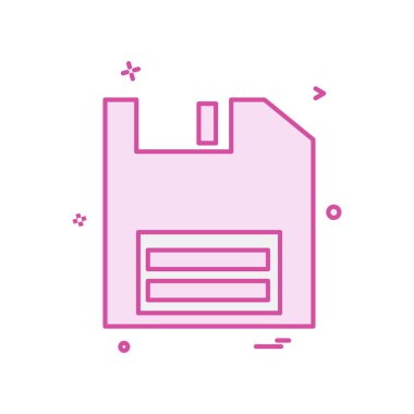 Disket simge tasarlamak vektör