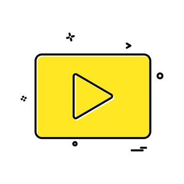 Video simge tasarlamak vektör