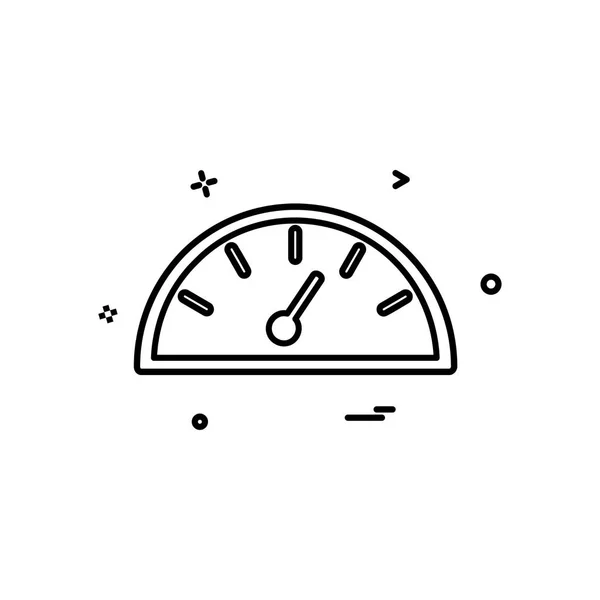 Meter Icon Design Vektor — Stockvektor