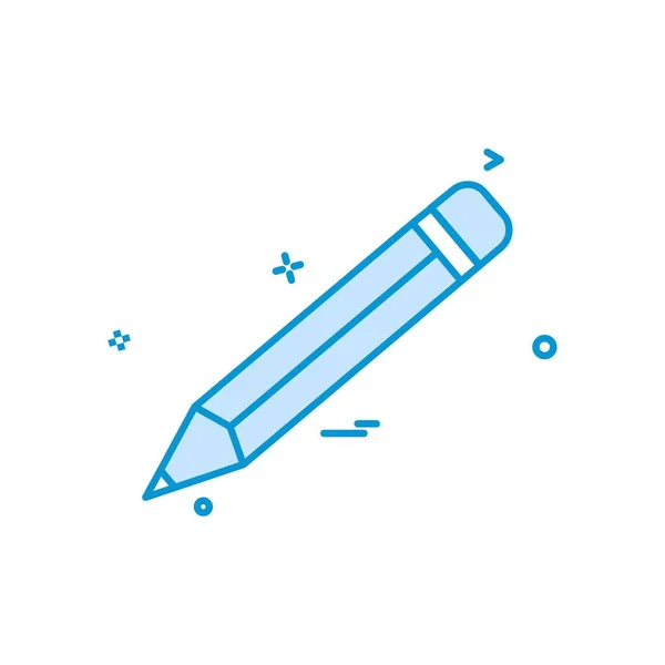 Bleistift Schule Vektor Icon Design — Stockvektor