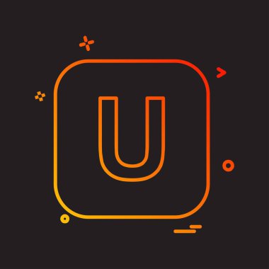 İngilizce alfabe simge tasarlamak vektör 