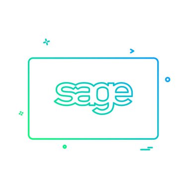 Adaçayı kart tasarlamak vektör 