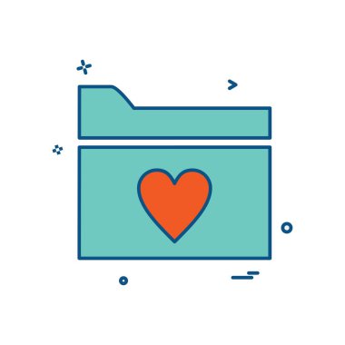 Aşk simge tasarlamak vektör 