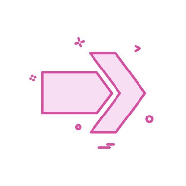 Ok simgesi tasarım vektörü