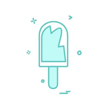 Buz lolipop tasarım vektörü