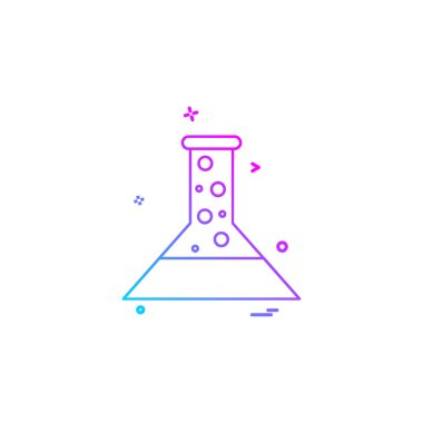 Şişesi simgesi tasarım, renkli vektör çizim