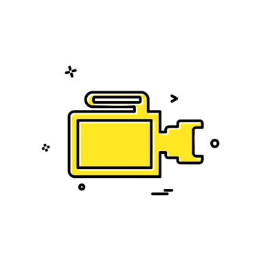 Kamera simgesi tasarım vektörü