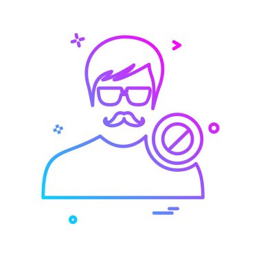 Avatar erkek simge tasarım vektörü