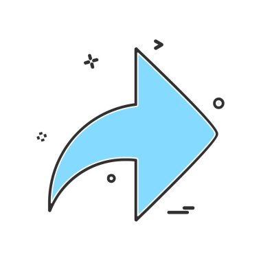 Ok simgesi tasarım vektörü