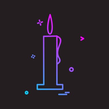 Mum simge tasarlamak vektör 